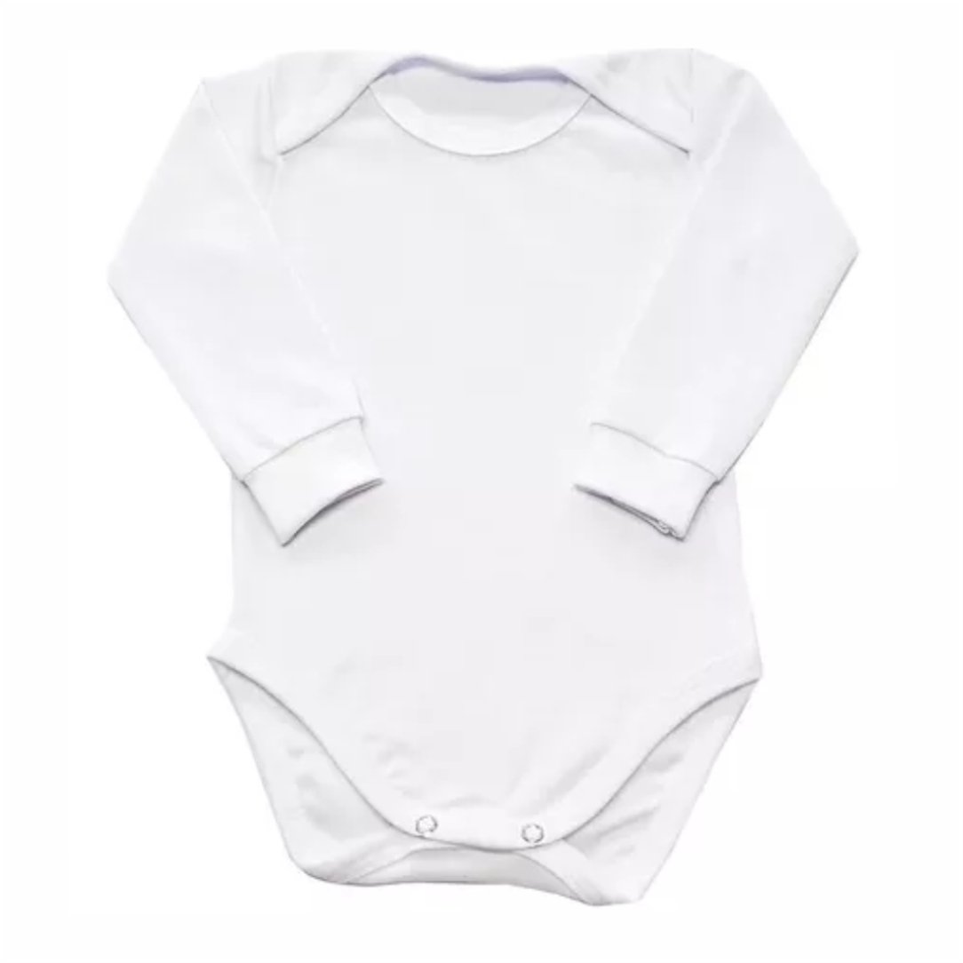Body Manga Comprida Branco - Tam. GG