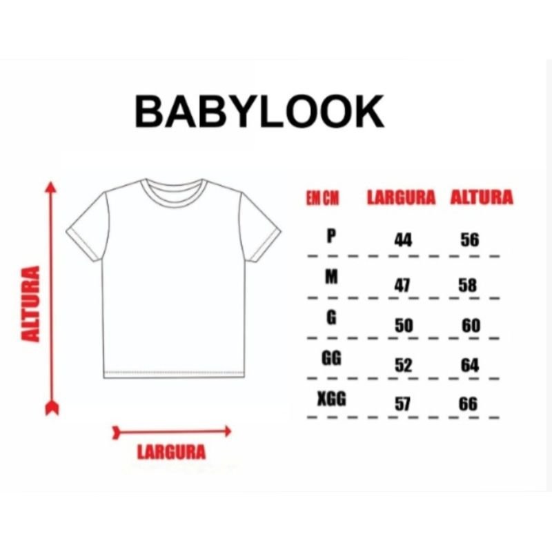 Camisa 100% Poliéster Babylook Amarelo Bebê - Verzzolo