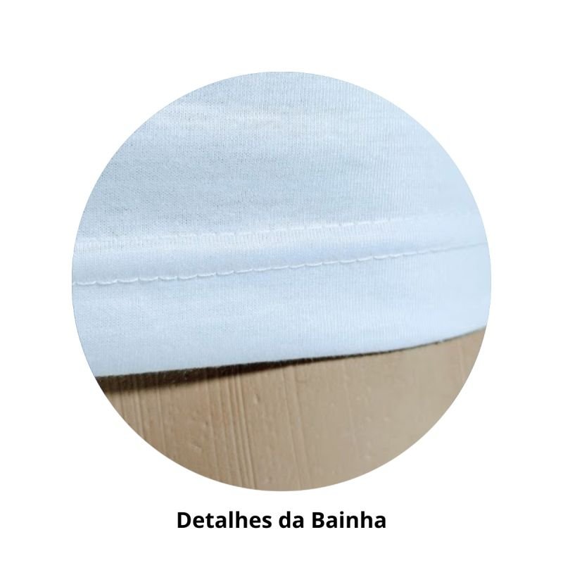 Camisa 100% Poliéster Babylook Branca - Verzzolo