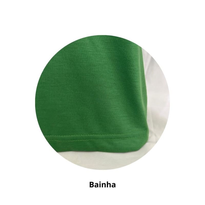 Camisa 100% Poliéster Babylook Verde Bandeira - Verzzolo