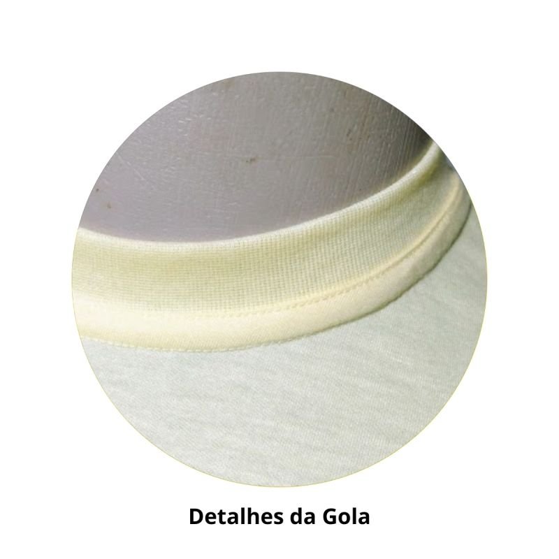 Camisa 100% Poliéster Gola Redonda Amarelo Bebê - Verzzolo