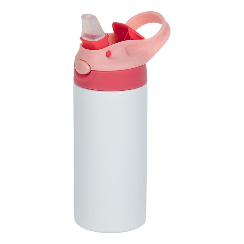 Garrafa Térmica Infantil de Aço Inox Tampa Rosa Pink Rosa Claro 350ml