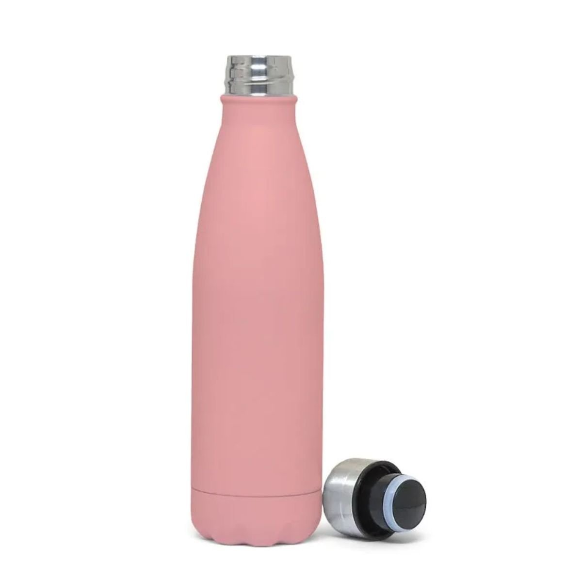 Garrafa Térmica para Sublimação em Aço Inox Rosa Fosca - 500ml