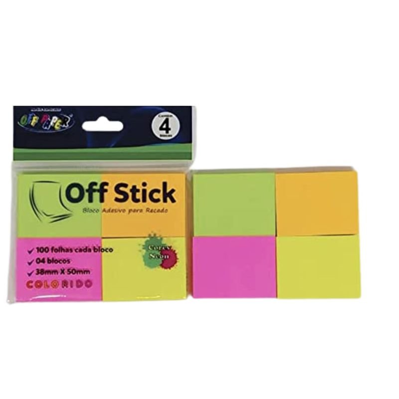 Off Stick Bloco adesivado 38mm x 50mm