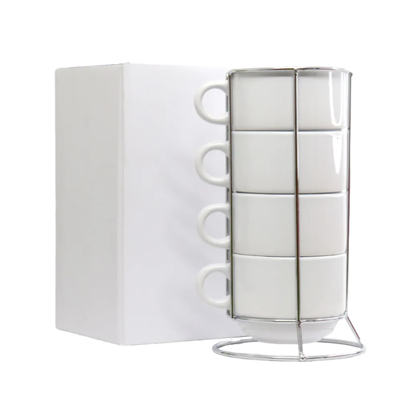 Torre metal com 4 xícaras 150ml